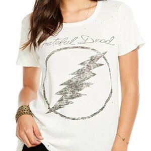 Grateful Dead Distressed White T-Shirt